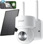 White Solar Battery Camera-2K