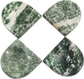 Green Dalmation Jasper(semicircle Shape)