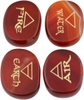 Carnelian/Triangle Symbol(set of 4)