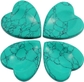 Green Howlite Turquoise(heart Shape)