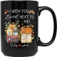 I Wish You Lived Next To Me Black Mug