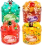 4 Pack Christmas Clear Slime Set