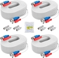 4pcs 100ft Cable-White