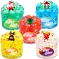 5 Pack Christmas Clear Slime Set