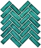 Dark Cyan Herringbone